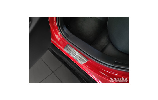 Seuils de porte en acier inoxydable sur mesure pour Mazda CX-30 2019 - - 'Lines' - 4 pièces, Image 4