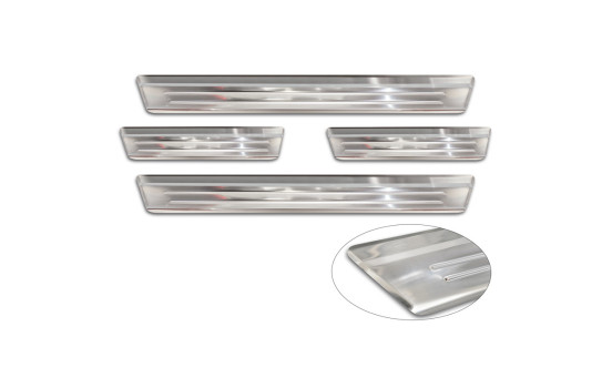 Seuils de porte en acier inoxydable sur mesure pour Mazda CX-30 2019 - - 'Lines' - 4 pièces, Image 5