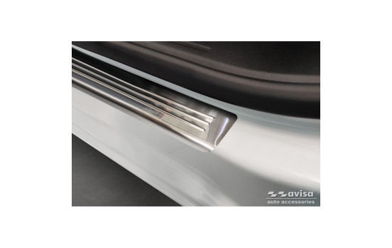 Seuils de porte en acier inoxydable sur mesure pour Opel Mokka II 2020 - 'Lines' - 4 pièces, Image 3