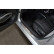 Seuils de porte en acier inoxydable sur mesure pour Skoda Fabia IV Berline 2021 - 'Lines' - 4 pièces