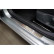 Seuils de porte en acier inoxydable sur mesure pour Skoda Fabia IV Berline 2021 - 'Lines' - 4 pièces, Vignette 2