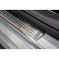 Seuils de porte en acier inoxydable sur mesure pour Skoda Fabia IV Berline 2021 - 'Lines' - 4 pièces, Vignette 3