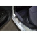 Seuils de porte en acier inoxydable sur mesure pour Skoda Fabia IV Berline 2021 - 'Lines' - 4 pièces, Vignette 4