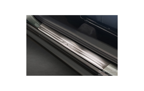 Seuils de porte en acier inoxydable sur mesure pour Toyota Aygo