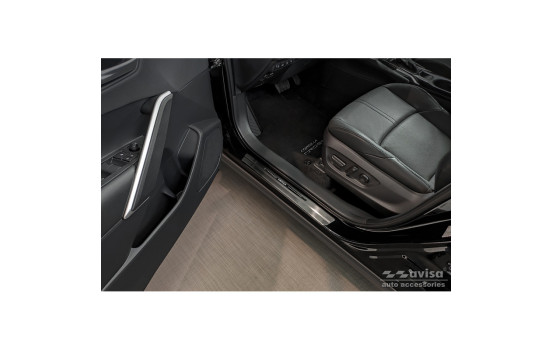Seuils de porte en acier inoxydable sur mesure pour Toyota Corolla Cross 2020 - 'Cross' 4 pièces