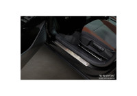 Seuils de porte en acier inoxydable sur mesure pour Volkswagen ID.4 2020 - 'Lines' - 4 pièces