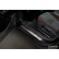 Seuils de porte en acier inoxydable sur mesure pour Volkswagen ID.4 2020 - 'Lines' - 4 pièces