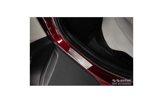 Seuils de porte en inox adaptés pour Hyundai Tucson (NX4E) 2020- 'Lines' - 2 pièces (portes arrière), Image 3