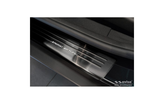 Seuils de porte Inox noirs adaptables au Ford EcoSport Facelift 2017- - 'Special Edition' - 4 pièces, Image 3