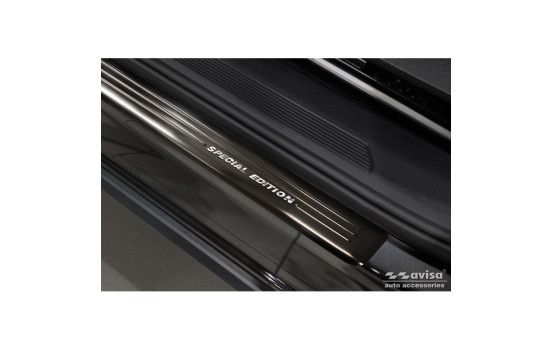 Seuils de porte Inox noirs adaptables pour Volkswagen ID.4 2020- - 'Special Edition' - 4 pièces, Image 2