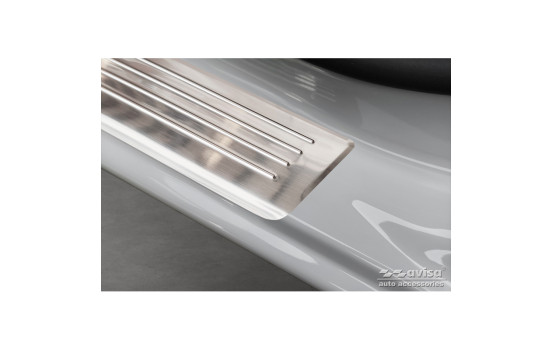 Seuils de portes Inox adaptables sur Renault Express Furgon 2021- 'Lignes' - 2 pièces, Image 3