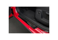 Seuils de portes Inox noirs adaptables pour Audi Q2 Facelift 2020- 'Special Edition' - 4 pièces