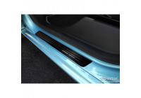 Seuils de portes Inox noirs adaptables pour Renault Zoe FL 2019- 'Special Edition' - 4 pièces