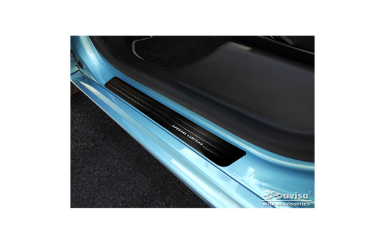 Seuils de portes Inox noirs adaptables pour Renault Zoe FL 2019- 'Special Edition' - 4 pièces