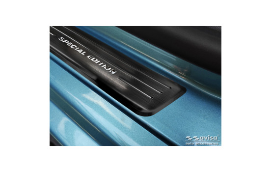 Seuils de portes Inox noirs adaptables pour Renault Zoe FL 2019- 'Special Edition' - 4 pièces, Image 2