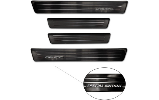 Seuils de portes Inox noirs adaptables pour Renault Zoe FL 2019- 'Special Edition' - 4 pièces, Image 5