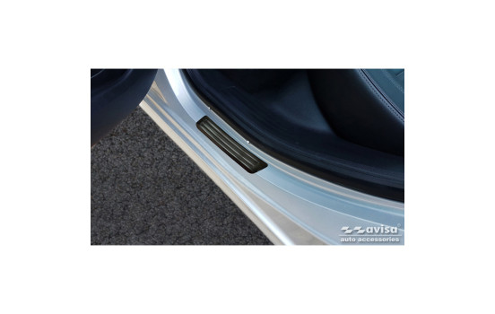 Seuils de portes Inox noirs adaptables sur Peugeot 508 Sedan & SW 2011-2014 & FL 2014-2018 - 'Special Edi, Image 4