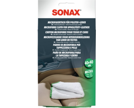 Chiffon en microfibre SONAX pour cuir et textiles, Image 2