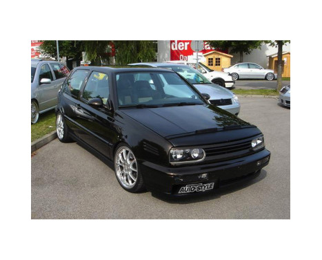 Bra de Capot Volkswagen Golf III 1992-1997 + Cabriolet III / IV noir, Image 2