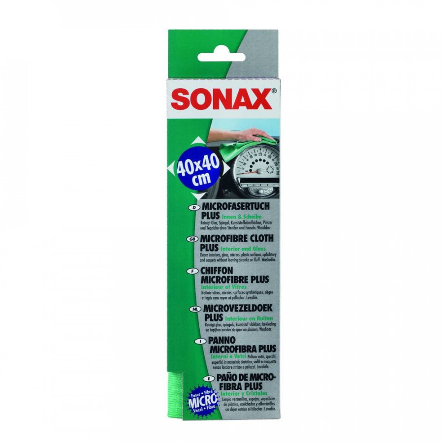 Sonax Microfaser-Tuch Extérieur 40x40cm Voiture Chiffon Sec