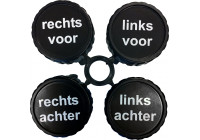 Banden opberg markering