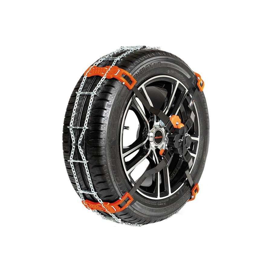 Goodyear Catene da Neve G9, Catene Neve 9 mm, Catene Auto Omologate TUV e GS Onorm, Misura 110, Tabella Applicativa per Misure Pneumatici