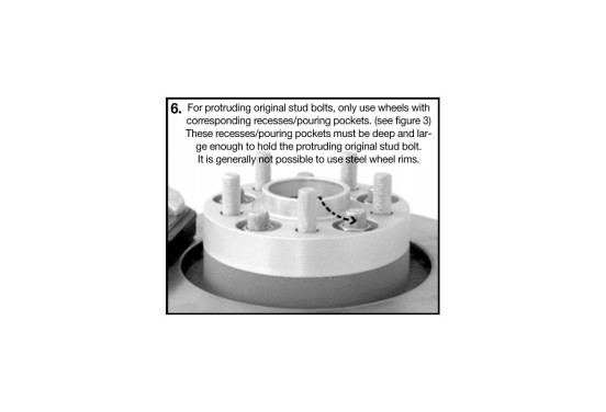 H&R DRM-Systeem Spoorverbrederset 60mm per as - Steekmaat 5x100 - Naaf 56,0mm - Boutmaat M12x1,25 -, afbeelding 7