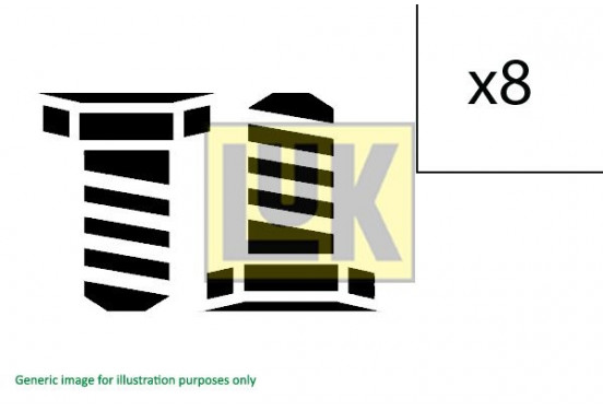 Schroevenset, vliegwiel 411 0160 10 LUK