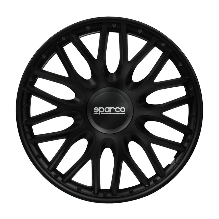 SPARCO Roma SPC1496GRBK Wieldoppen 14 Duim Grijs, Zwart