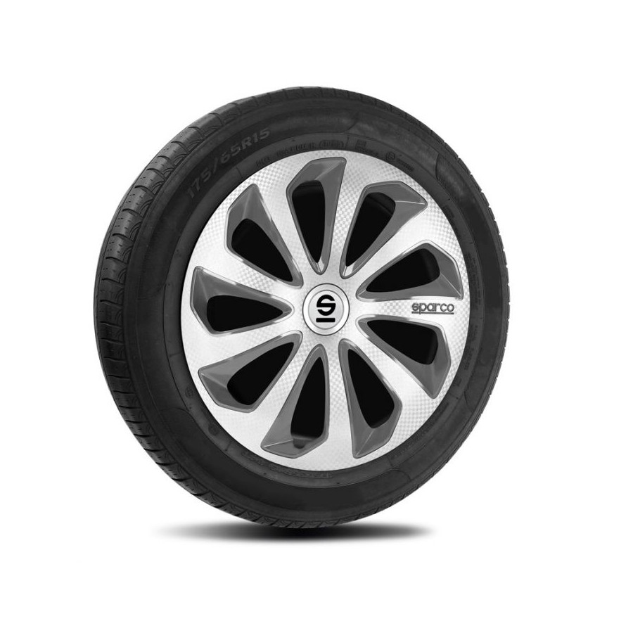4-Delige Wieldoppenset Speed 12-inch zilver | Auto