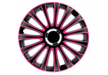 4-Delige Wieldoppenset LeMans 14-inch zwart/roze