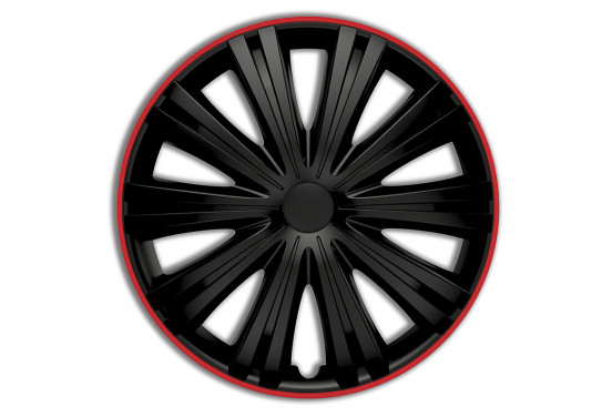Wieldoppenset Giga R 13-inch zwart/rood