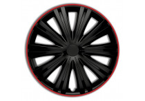 Wieldoppenset Giga R 15-inch zwart/rood