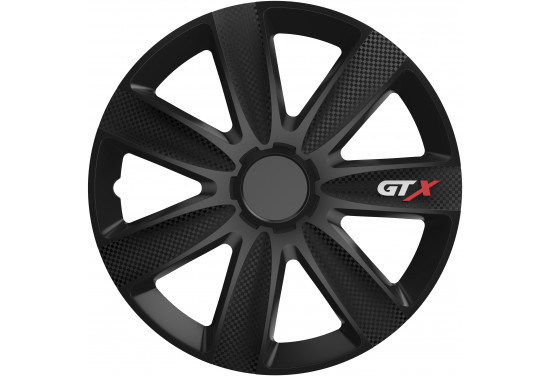 Wieldoppenset GTX Carbon Black 14 inch