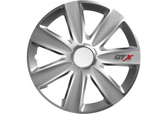 Wieldoppenset GTX Carbon Silver 14 inch