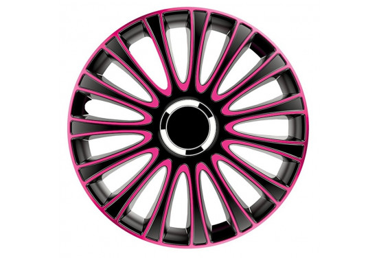 Wieldoppenset LeMans 15-inch zwart/roze