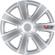 Wieldoppenset VR 13-inch zilver/carbon-look/logo