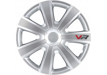 Wieldoppenset VR 14-inch zilver/carbon-look/logo