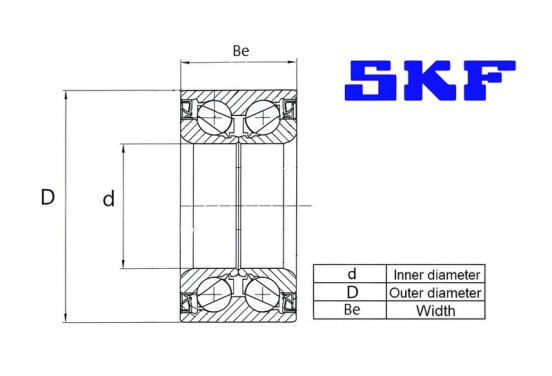 Wiellager VKBA 3400 SKF, afbeelding 3