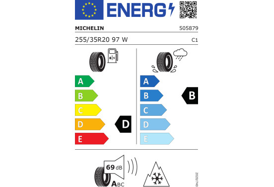 Michelin Pilot alpin 5 xl 255/35 R20 97W, afbeelding 4