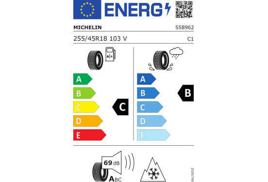 Michelin Pilot alpin 5 xl 255/45 R18 103V, afbeelding 4