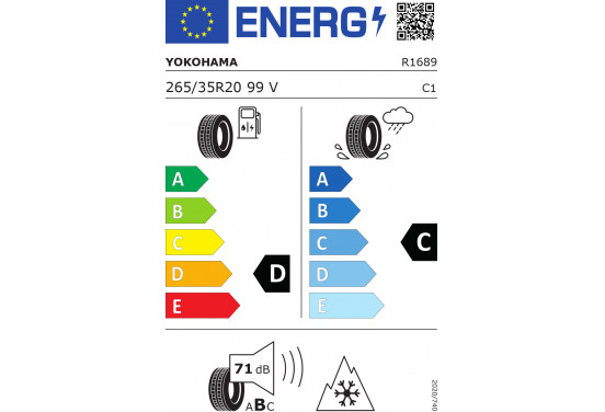 Yokohama V905 bluearth 265/35 R20 99V, afbeelding 2