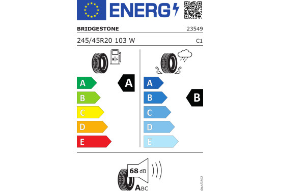 Bridgestone Alenza 001 * xl 245/45 R20 103W, afbeelding 2