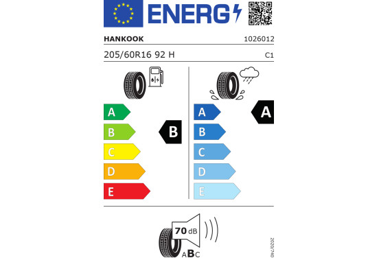 Hankook K125 ao 205/60 R16 92H, afbeelding 2