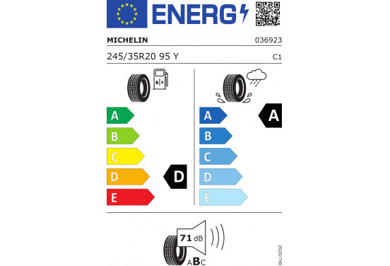 Michelin Super sport acoustic vol xl 245/35 R20 95Y, afbeelding 2