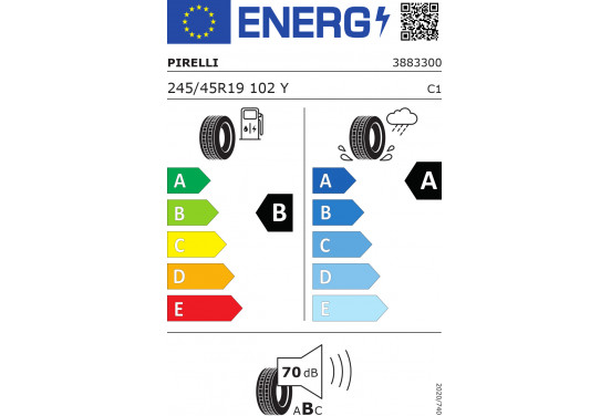 Pirelli Powergy xl 245/45 R19 102Y, afbeelding 2