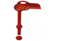 Juego de ganchos/pasadores universales para capó - acero inoxidable