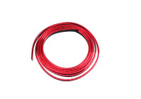 Molduras interiores Simoni Racing cromadas - Rojas - 3 metros