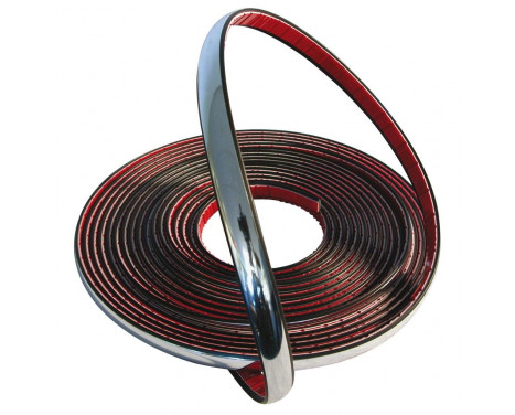 Tira decorativa cromada 12mm 8m