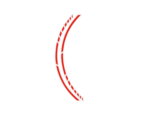 Foliatec PIN Striping 'Racing' para llantas Rojo Neón - Ancho = 7 mm: 14 x 41 cm
